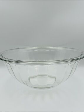 Retro PYREX #325 Clear Fluted Optic Panel Nesting 10" Mixing Bowl 2.5 Quart USA!